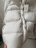 芸荨羽绒服女2026新款白鸭绒泡芙短款保暖加厚连帽小个子外套时尚外套 灰白色 金标 S 85-120斤【卡码拍小】 实拍图