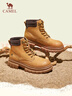 骆驼（CAMEL）大黄靴女都市户外系带工装靴马丁靴 L23W307016R 黄棕（绒里） 35 实拍图