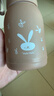 【京东物流送货上门】萌萌兔卡通水杯女牛奶玻璃杯创意便携杯子 咖色萌萌兔 330ml 1只 实拍图
