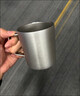 京东京造不锈钢双层保温桌面马克杯420mL 户外露营水杯 304咖啡杯银灰色 实拍图