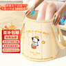 妙然可折叠卡通泡脚桶38cm25L过膝旅行出差家用泡脚袋足浴洗脚盆水桶 实拍图