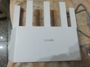 Tenda腾达路由器【千兆WiFi6+穿墙王】无线AX3000信号增强家用放大器Mesh国家补贴金榜一名云霄白立式 实拍图