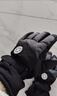 目丸保暖手套男女户外冬天骑行防寒风加绒厚触屏女防水冬季棉滑雪手套 4#雪花圆标黑色（拼色男款） 实拍图