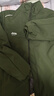 JEEP SPIRIT吉普棉服秋冬季外套加绒加厚保暖户外连帽运动上衣 军绿 2XL 实拍图