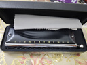 嘉德瑞JDR半音阶口琴12孔C调GM-0648进口音簧初学专业演奏款-哑光黑 实拍图