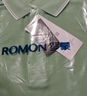 罗蒙（ROMON）两件装短袖t恤男翻领夏季新款冰丝透气polo领打底男士商务体恤衫 藏青+灰绿 XL 实拍图