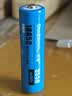 倍量（Doublepow）18650锂电池5550mWh尖头1节3.7V-4.2V通用可充电锂电池强光手电筒专用 实拍图