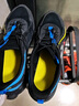 乔丹男大童跑步鞋儿童春秋季密网运动鞋子抽绳童鞋 黑色/相片蓝41 实拍图