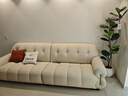 冬熊棉花糖真皮沙发法式奶油风客厅小户型轻奢白色钢琴键云朵沙发 【四人位2.8米】 头层真皮【旗舰版】凝胶记忆棉+6CM紫罗兰 实拍图
