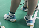 YONEX尤尼克斯羽毛球鞋yy入门级训练减震动力垫男女SHB101CR白/蓝 37码 实拍图