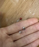 芯奢S999足银星月耳钉女士小众设计拧扣儿童养耳洞免摘耳骨钉耳饰纯银 S999足银星月单只 实拍图