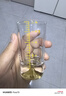 青苹果白酒杯精致二两杯6只装 手握金山 加厚水晶玻璃带刻度观山杯 实拍图