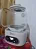 美的（Midea）花漾0胶水全玻璃全自动养生壶 多功能煮茶壶 母婴烧水壶恒温电热水壶煮茶器花茶壶1.2L YS12B102 实拍图