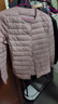 鸭鸭（YAYA）佟丽娅同款轻薄羽绒服女短款韩版休闲保暖羽绒内胆轻便排骨外套男  粉色 M 实拍图