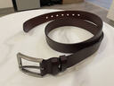 头层派（TOUCENGP）皮带男真皮针扣头层纯牛皮休闲腰带牛仔裤带百搭中青年礼物送男友 深咖啡宽3.8cm 下单备注长度 125cm 推荐体重180-200斤 实拍图