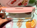 乐扣乐扣（LOCK&LOCK）玻璃保鲜盒套装耐冷耐热冰箱保鲜便当盒 可微波餐盒粉色2件套 实拍图