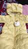 巴拉巴拉童装婴儿连体衣轻薄羽绒服宝宝衣服2025冬装抱衣爬服男童女童萌趣 黄色雪人-白鸭绒 100 cm-充绒量53g 实拍图