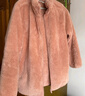 优衣库女装长绒摇粒绒拉链茄克/长袖外套夹克470137 11 粉红色 XL 实拍图