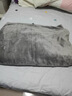 罗莱家纺 A类法兰绒毯子纯色午睡空调毯盖毯  灰色200*230cm 实拍图