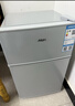 奥克斯（AUX）家用双门迷你小型冰箱 冷藏冷冻保鲜小冰箱 宿舍租房节能电冰箱 【国家补贴】BCD-24K118 基础款 银色 实拍图