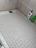 简美家浴室洗澡防滑地垫卫生间淋浴垫按摩脚垫防摔垫灰色36*71cm 实拍图
