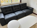 左右劳伦斯零靠墙电动功能沙发头层牛皮沙发6067大三双电动 黑 实拍图
