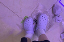 卡骆驰（CROCS）檀健次同款经典泡芙洞洞鞋百舒适男沙滩鞋女鞋休闲鞋|207521 霜紫色-5BO 37 (230mm) 38 实拍图
