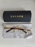 晶贡 高档竹叶青水晶石眼镜石头镜无框太阳镜清凉润目养眼眼镜 实拍图