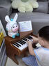 NEW CLASSIC TOYS儿童钢琴玩具 木质电子琴男孩女孩音乐早教婴儿1-6岁生日周岁礼物 25键胡桃木色【木质电子钢琴】 实拍图