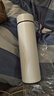 【活动】480ml智能显温保温杯不锈钢高颜值茶水分离水杯保热保冷 304优雅白 480ml 实拍图