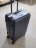 1号会员店（One's Member）科思创PC侧开盖行李箱男女学生旅行密码拉杆箱皮箱 深灰 24英寸 实拍图