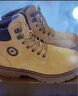 骆驼（CAMEL）王俊凯同款户外冬加绒高帮马丁大黄靴男 G15W076038R 沙漠黄 41 实拍图