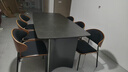 法莎蒂政府补贴霸道总裁意式岩板餐桌椅桌现代轻奢家用餐桌 维克深灰(哑光+全托底板)单桌+伊姆斯椅*6 180x90x77cm 实拍图