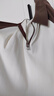森马（Semir）POLO衫女短款拼色插肩袖修身上衣小个子秋显瘦套头衫101524115003 实拍图