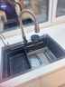 JOMOW厨房水槽大单槽洗菜盆一体盆304不锈钢纳米多功能洗碗槽洗菜池 68*45*21 实拍图