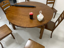 惠寻京东自有品牌 现代中式实木餐桌椅组合简约小户型可伸缩实木餐桌 胡桃色 1.38米 一桌八椅 实拍图