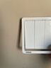 西门子（SIEMENS）开关插座面板 开关强电86型大面板 致典系列雅白色 三开单控 实拍图