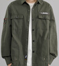 JEEP吉普衬衫男秋冬季长袖衬衣男士工装外套宽松休闲衣服男装 军绿3XL 实拍图