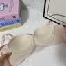 多情猫内衣通杯聚拢收副乳蕾丝文胸 粉色   70B  (建议80-100斤)  实拍图