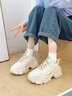 奥古狮登（Agsdon）老爹鞋女秋冬ins潮麦穗百搭鞋子女厚底增高运动鞋 231151 米杏 38 实拍图