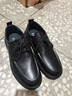 他她Tata软底商务休闲皮鞋黑色英伦增高真皮爸爸鞋男VVK01CM4黑色 39 实拍图
