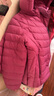 坦博尔轻薄羽绒服女短款宽松脱卸帽秋保暖女士外套TD236256 富贵紫 190  实拍图