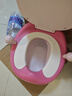 世纪宝贝（babyhood）大眼仔座便器 儿童小马桶坐便器 男女宝宝便携小便盆 PU软垫107粉 实拍图