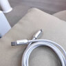 图拉斯小冰线苹果充电线快充适用iPhone14 13 12 11 8 Pro MAX手机ipad平板车载carplay数据线pd30w认证 银白色1.2M冰爽手感丨低温快充丨贈理线带 实拍图