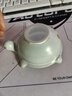 东道 汝窑河南非遗福寿茶漏 茶道配件汝窑开片茶漏过滤网创意礼盒装 天青色（2023卯兔款） 实拍图