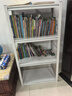 唐辑  书架书柜 学生家用落地置物架铁艺图书架子白色四层60*35*118 实拍图