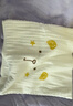 全棉时代宝宝护肚围纯棉婴儿肚兜护肚脐带防着凉2条 白+黄色 17.5x17cm 实拍图