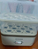 志高（CHIGO）煮蛋器 单双层蒸蛋器小蒸锅 智能定时自动断电 国家补贴 早餐煮鸡蛋神器一体机2-3人 JPZDQ859 实拍图