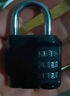 拾致四位密码挂锁金属户外大门锁工具行李箱密码锁健身房学校学生柜 【三位锁】短梁 小号 黑色 实拍图