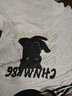 妙奕嘉短袖t恤女新款潮流夏季衣服女装纯棉宽松半袖高颜值上衣长款遮臀 黑猫印花短袖【米灰色】 L 【建议130斤内】 实拍图